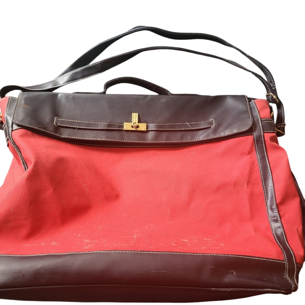 Vintage Elizabeth Arden Tote Black/Red